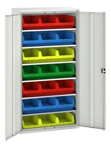 Bott Verso Basic Tool Cupboards Cupboard with shelves Verso 1050x550x2000H 6 Shelf Storage Bin Cupboard